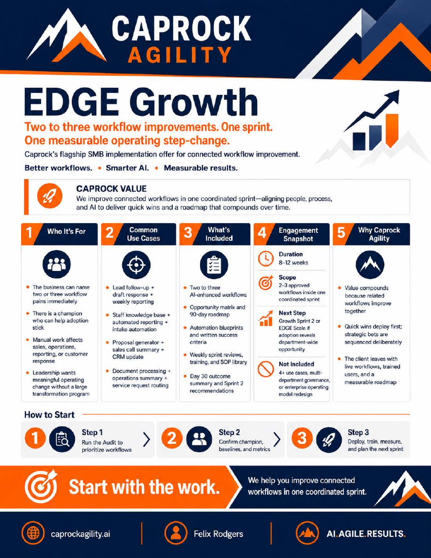 EDGE Growth one-page overview preview